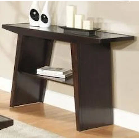 Contemporary Sofa Table w/ Shelf